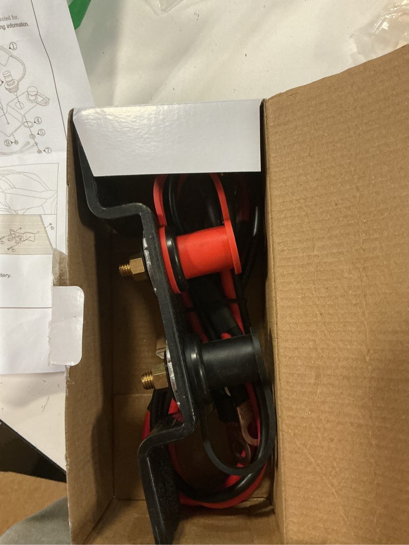 Condition photo showing New/Like New for battery jump post waterproof remote battery terminals with heavy duty mounting bracket 250a battery charging post kit for marine car rv truck style 2
