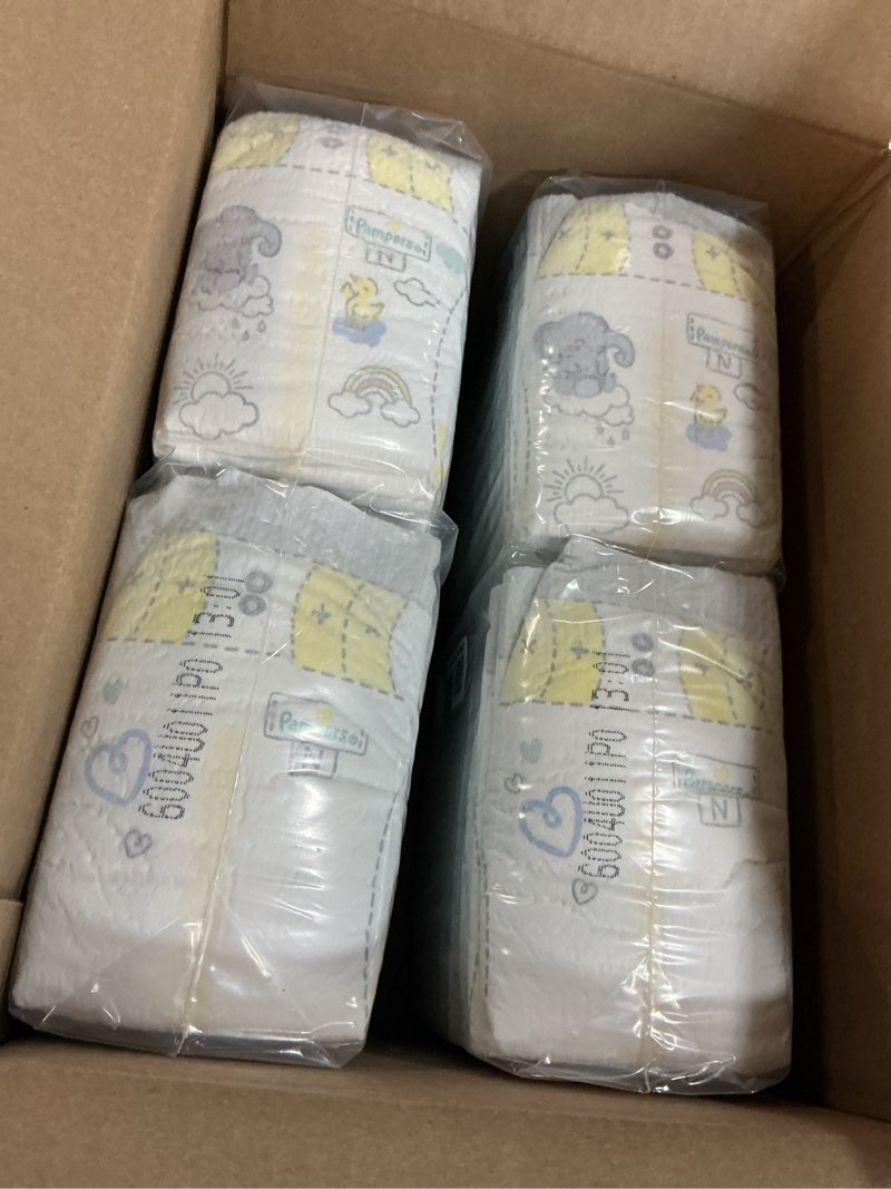 Condition photo showing New/Like New for pampers swaddlers diapers newborn - size 0, 84 count, ultra soft disposable baby diapers