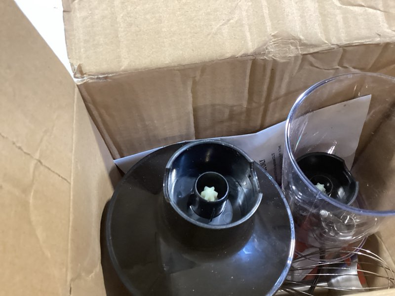 Condition photo showing Good Condition for reemix immersion blender, 5 in 1 hand blenders, 1000w copper motor handheld blender with frother, whisk, beaker, chopper attachements, stainless steel blades, black