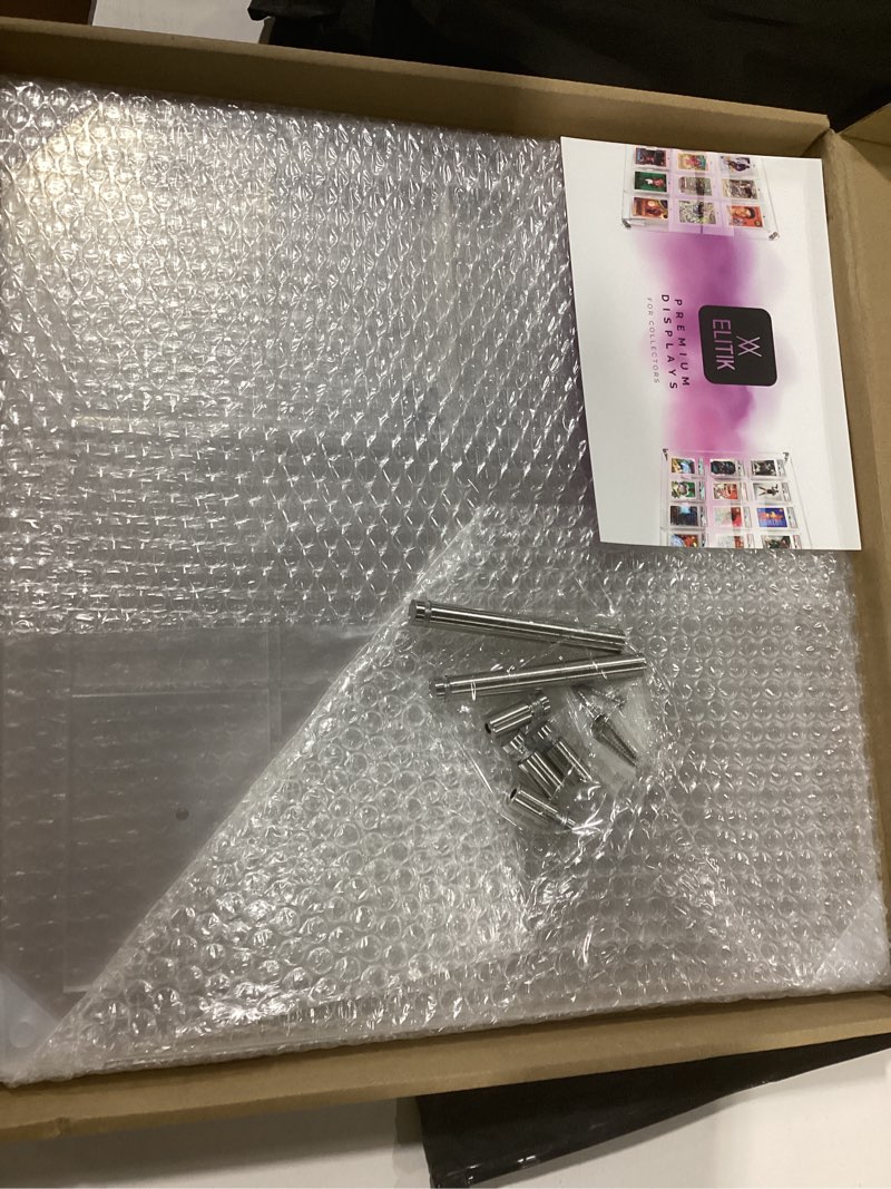 Condition photo showing Good Condition for Acrylic Card Display Case for Graded Cards, Holds 12 ONE Touch 55pt to 180pt Slabs on The Frame, for Wall Mount or Desktop - Clear View Show Your Trading Cards Sports, Baseball, Basketball... Transparent 4. ONE TOUCH 55pt - 180pt