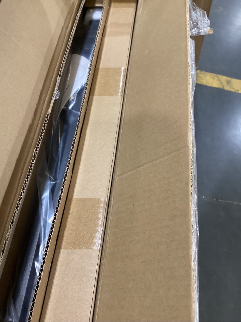 Condition photo showing Good Condition for cumbor 2 pack 29.2-43" no bottom bar baby gate for stairs, 2-in-1 auto close dog gate indoor, hardware mounted pet gate for doorways with large walk thru door, child-proof safety gate for kids (black) black hardware mounted only (no bottom bar) 29.2"-43" w x 28" h | 2 pack