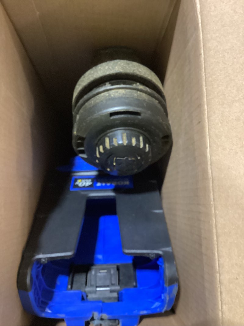 Condition photo showing As Is for used kobalt gen4 40-volt 15-in straight cordless string trimmer (tool only)