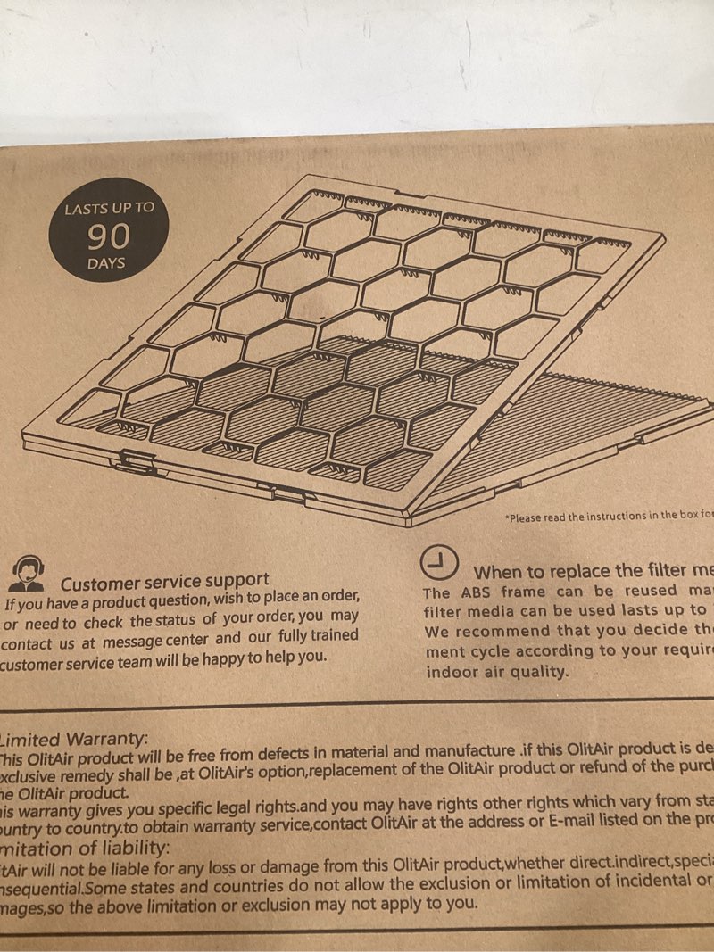 Condition photo showing Good Condition for Reusable air filters