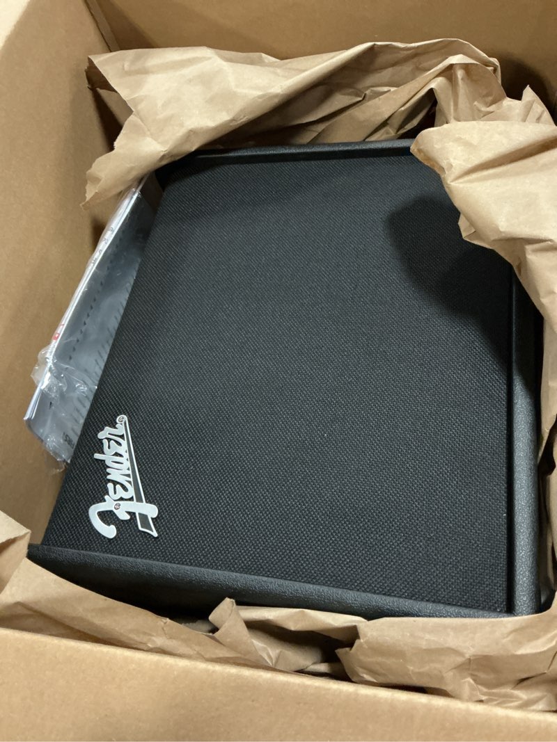 Condition photo showing As Is for Fender Mustang LT25 Guitar Amp, 25-Watt Combo Amp, with 2-Year Warranty, 30 Preset Effects with USB Audio Interface for Recording