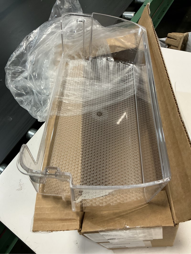 Condition photo showing Good Condition for smart choice clear refrigerator door bin middle shelf replacement for frigidaire 5304536368