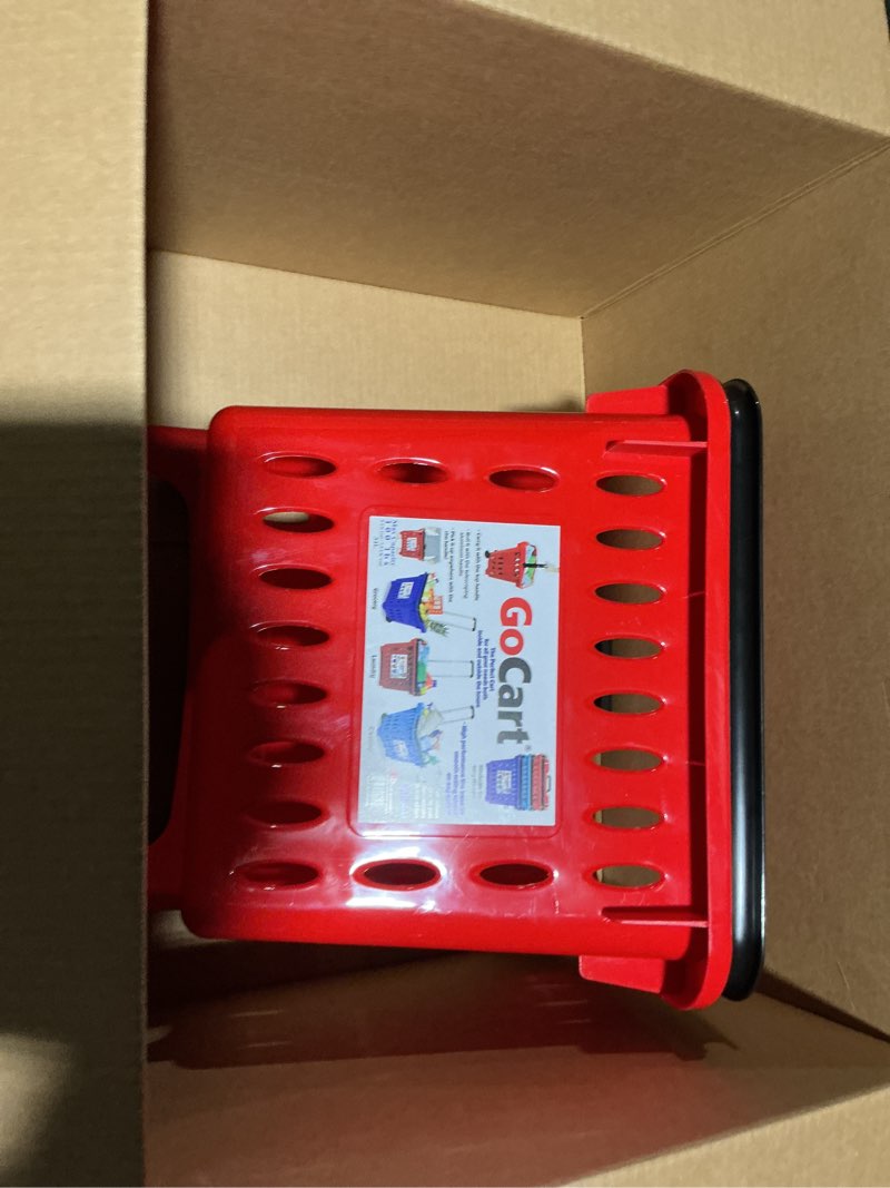 Condition photo showing Good Condition for dbest products gocart, red grocery cart shopping laundry basket on wheels standard 1 pack red
