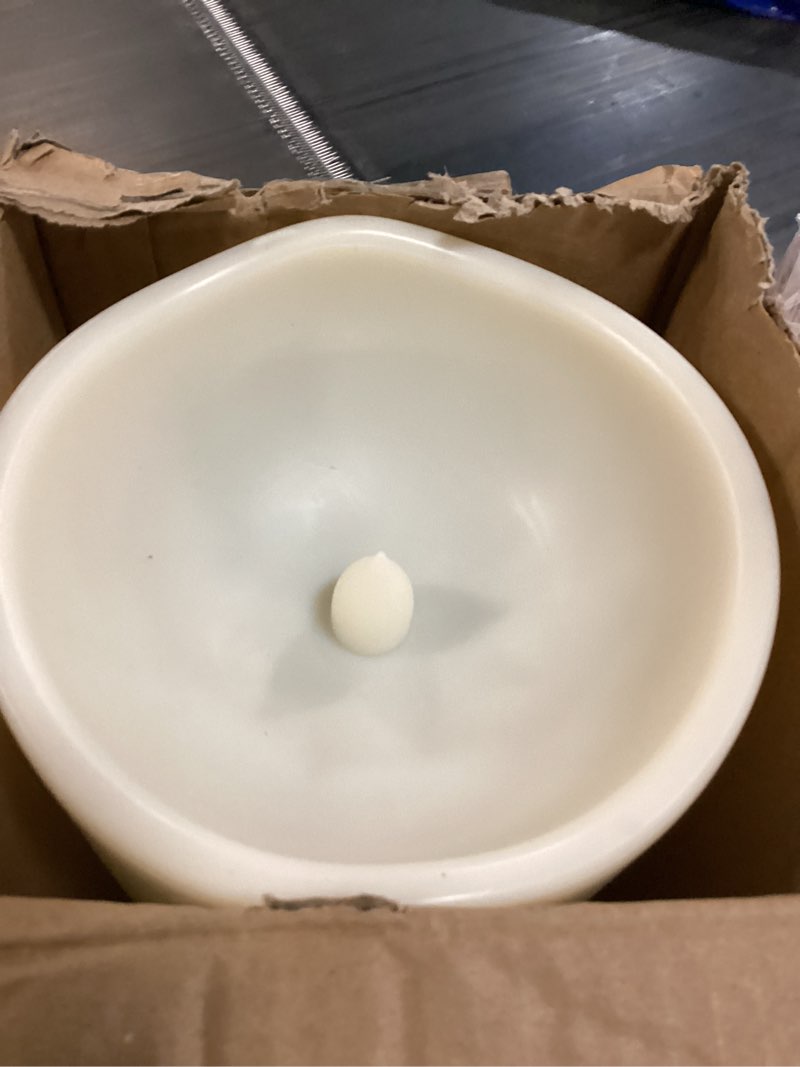 Condition photo showing New/Like New for homemory 6" x 12" extra large outdoor waterproof candle with auto 6-hour timer, ivory plastic made, long last for half a year extra large, 6"x12"