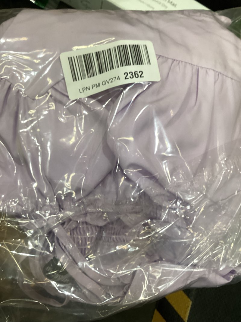 Condition photo showing Good Condition for scarlet darkness women’s corset mini dresses puff sleeve square neck babydoll dress summer casual cottagecore dress purple large