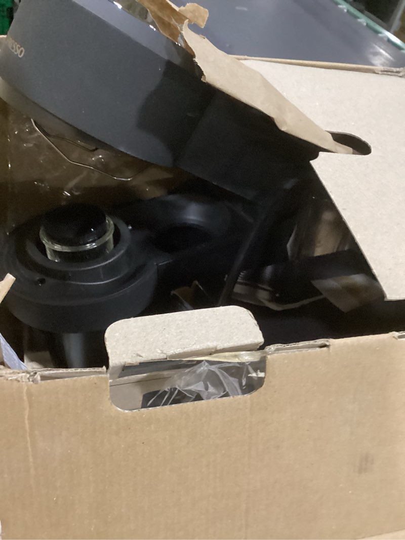 Condition photo showing As Is for nespresso vertuo next deluxe coffee and espresso maker by breville with aeroccino milk frother matte black machine + milk frother