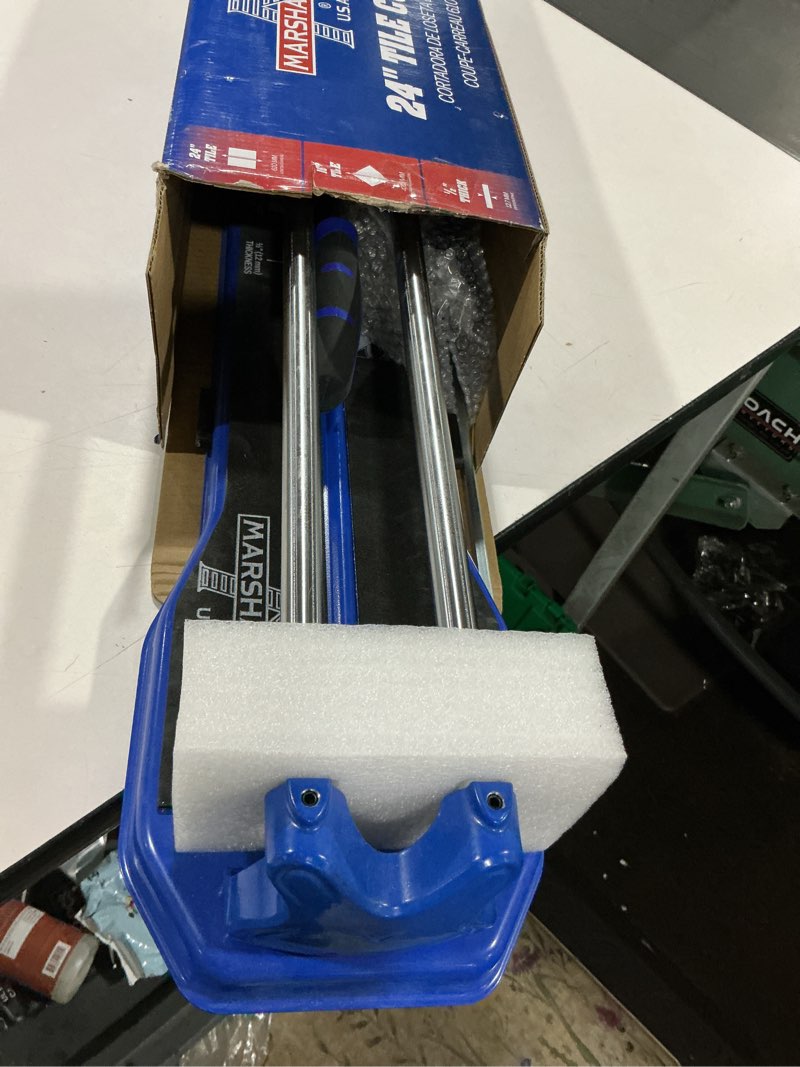 Condition photo showing Good Condition for marshalltown 24" tile cutter, cuts ceramic, porcelain, mosaic tile, diy, pro,tc24