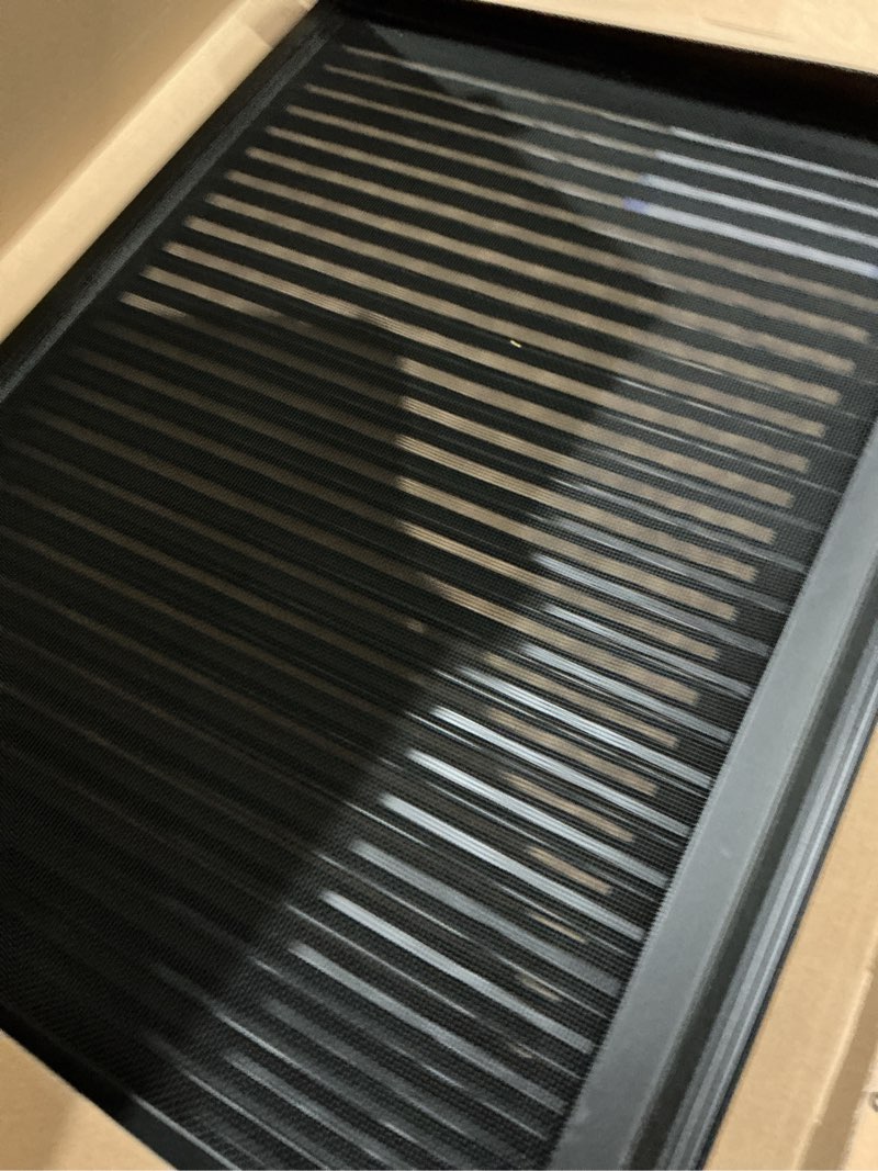 Condition photo showing Good Condition for 18" x 24" gable vent - premium aluminum, sturdy & stylish shed vents with screen, effectively removing heat- ideal for ventilation in houses [vent opening: 16" x 22"] 16" x 22" vent opening black