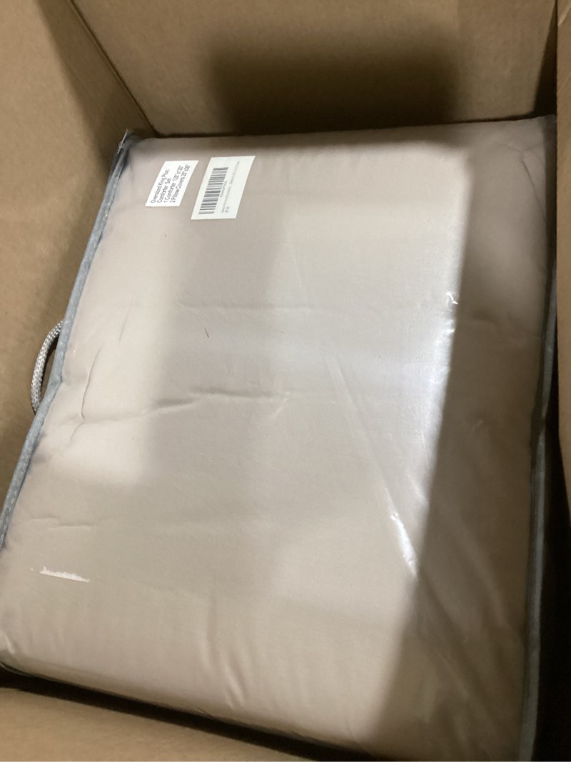 Condition photo showing New/Like New for sanracie oversized king comforter set 128" x 120", cotton boho shabby vintage ruffled comforter sets linen feel comfortable breathable french country bedding set 3pcs for all season oversized king plus linen-03