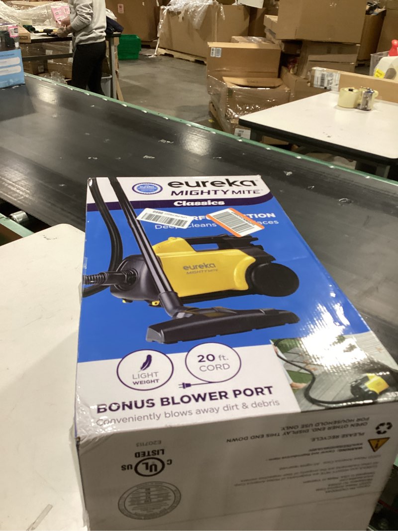Condition photo showing New/Like New for Eureka 3670M Canister Cleaner, Lightweight Powerful Vacuum for Carpets and Hard floors, w/ 5bags,Yellow