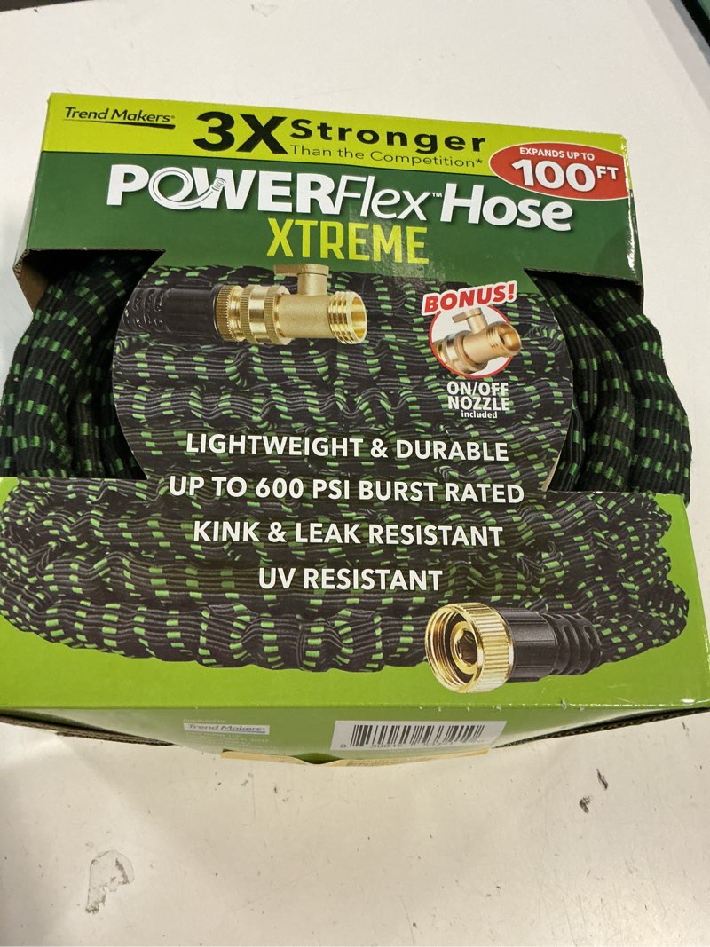 Condition photo showing New/Like New for flex-able hose xtreme 1-in x 100-ft kink free woven green hose