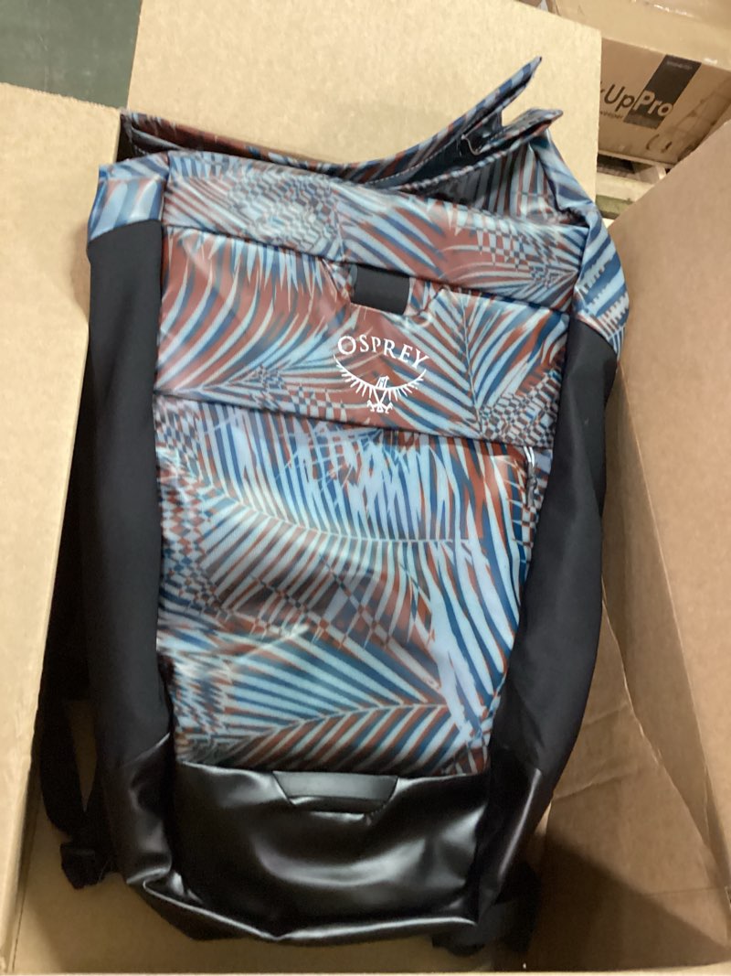 Condition photo showing Good Condition for Osprey Transporter Roll Top Laptop Backpack, Palm Leaf Glitch Print