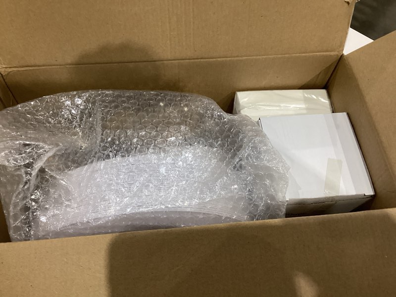 Condition photo showing Good Condition for MirthMood 210Pcs Disposable Plastic Plates Set, Gold and White Plastic Party Plates, Includes:30 Dinner Plates, 30 Dessert Dinnerware, 30 Cups, 30 Napkin Cutlery for Spring Wedding,Birthday Party 210 White