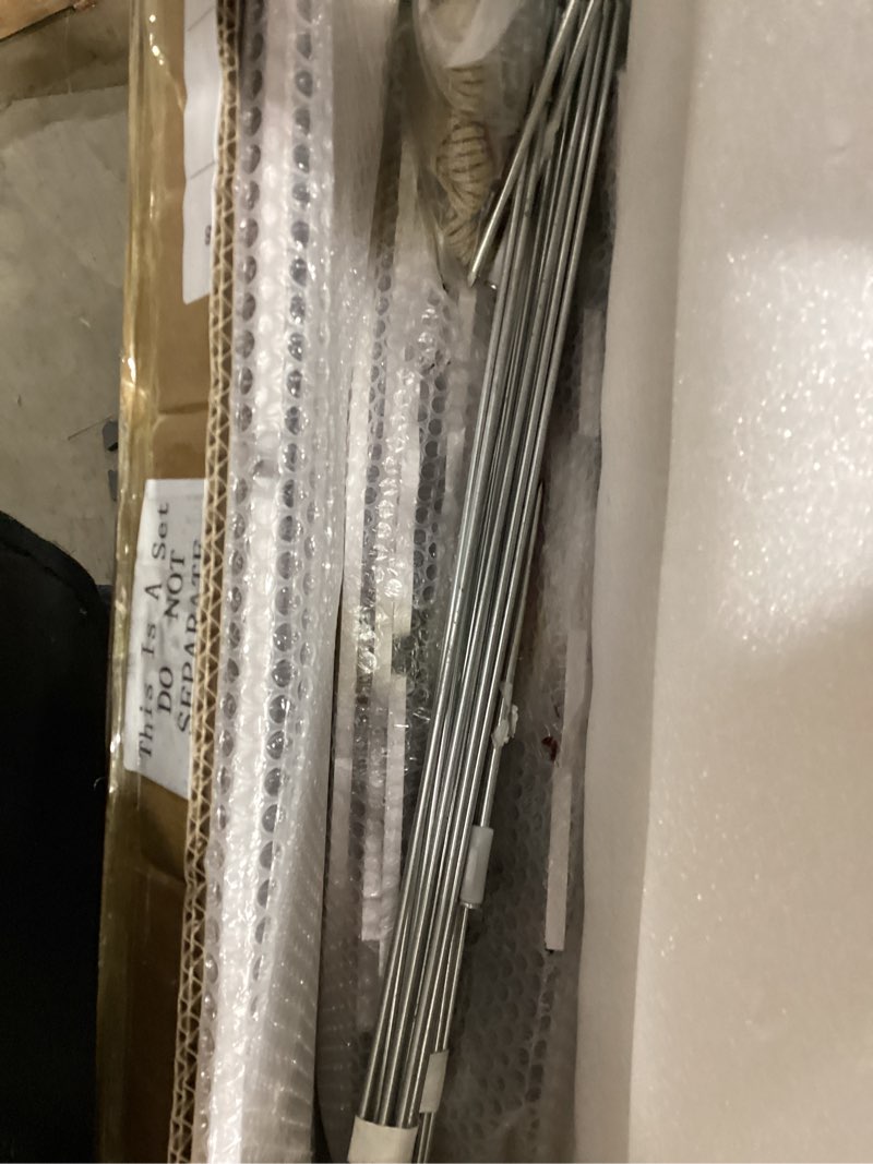 Condition photo showing As Is for 12 Pcs Large Outdoor Christmas Nativity Scene Set with Crèche Stable 81'' Holy Family Outdoor Yard Sign PVC Weatherproof Christian Manger Nativity Scene Set for Christmas Outside Yard Lawn Decor Incomplete 