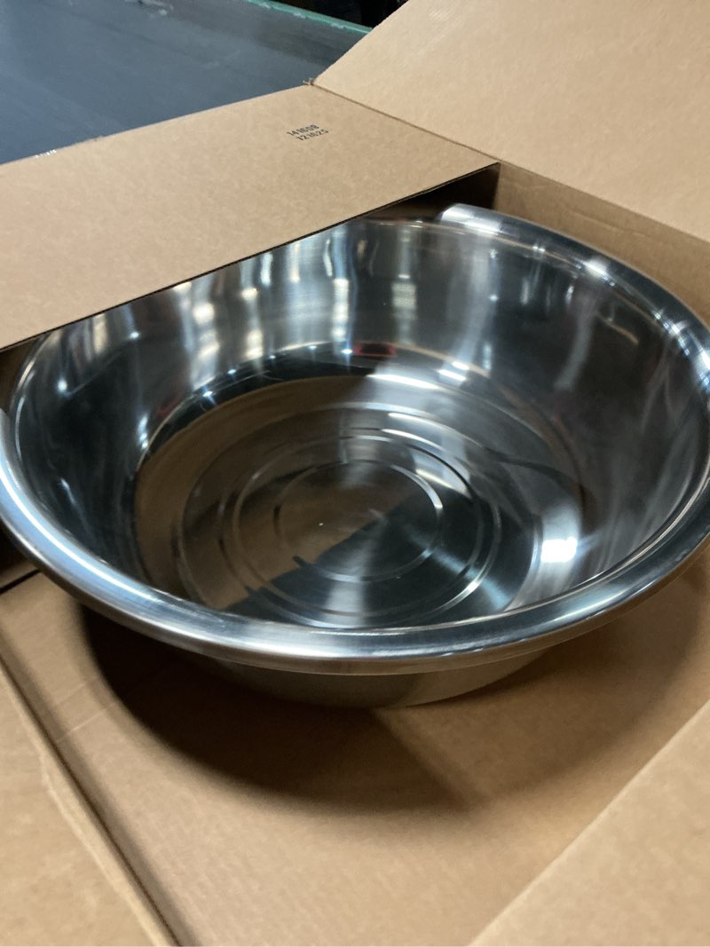 Condition photo showing Good Condition for meleg otthon Stainless Steel Bowl,1.5QT Salad Bowl,Metal Bowls,Stainless Steel Basin, Deeper Edge Mirror Finish Dishwasher Safe bowl (S)…