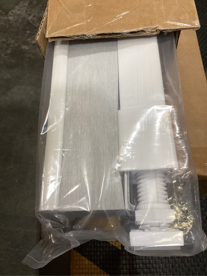Condition photo showing Good Condition for lazblinds cordless cellular shades, no tools no drill blackout honeycomb shades pleated blinds for windows, 35'' w x 48'' h, silver white blackout-silver white 35'' w × 48'' h