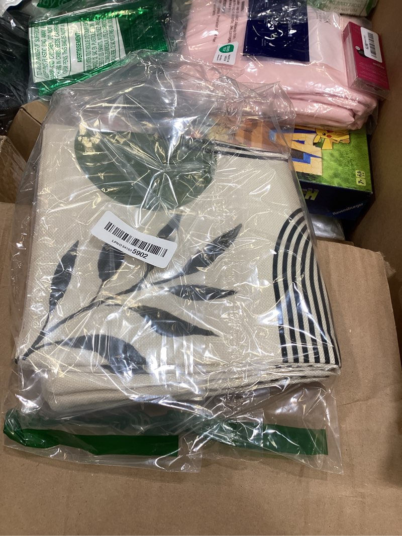 Condition photo showing Good Condition for boho summer pillow covers 18x18 inch 2 pcs, sage green and tropical leaf outdoor decorative throw pillows, mid century abstract art farmhouse decor pillowcase linen cushion cover for couch sofa 18" x 18" (pack of 2) sage green