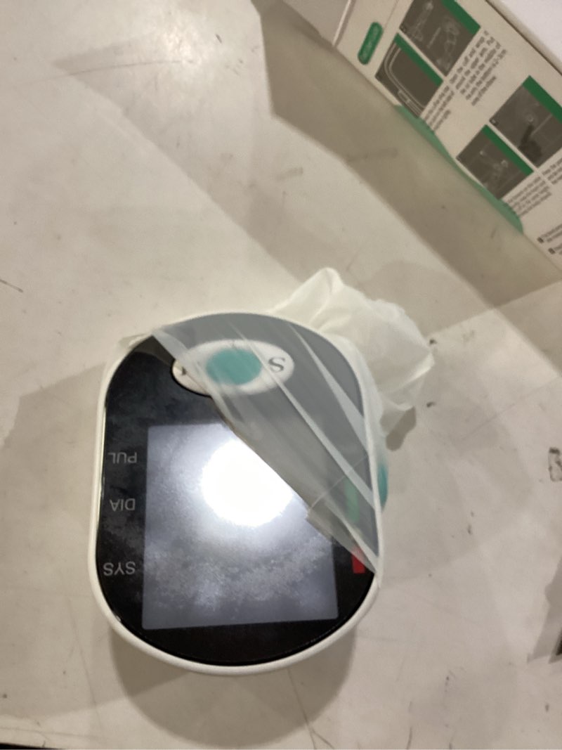 Condition photo showing Good Condition for blood pressure monitor, bp machine with large upper arm cuff of 8.7-17.3 inches, large screen, total 198 memories for 2 users(black+white)