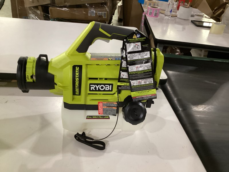 ryobi one+ 18v cordless electrostatic 0.5 gal. sprayer (tool only), p2809btl