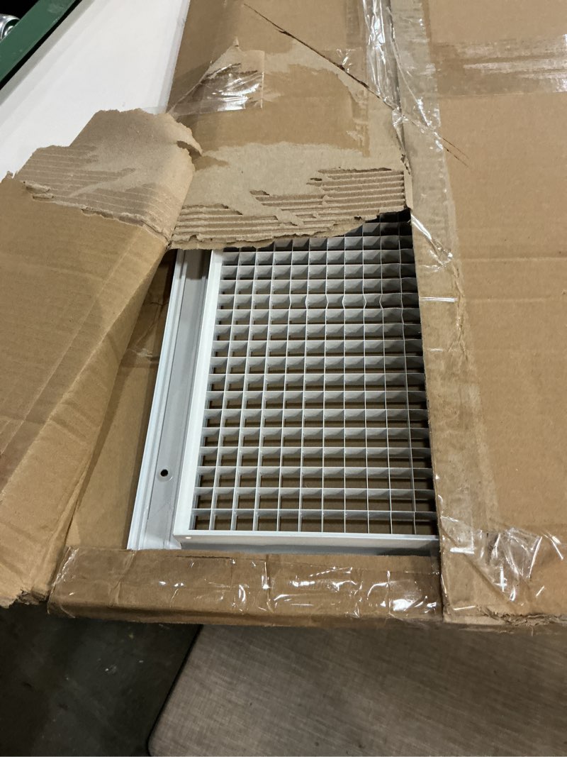 Condition photo showing Good Condition for HVAC Premium 12'' x 34'' or 34'' x 12'' Cube Core Eggcrate Return Air Grille - Aluminum Rust Proof - HVAC Vent Duct Cover - White [Outer Dimensions: 13.75 x 35.75] 12 x 34 Duct Opening