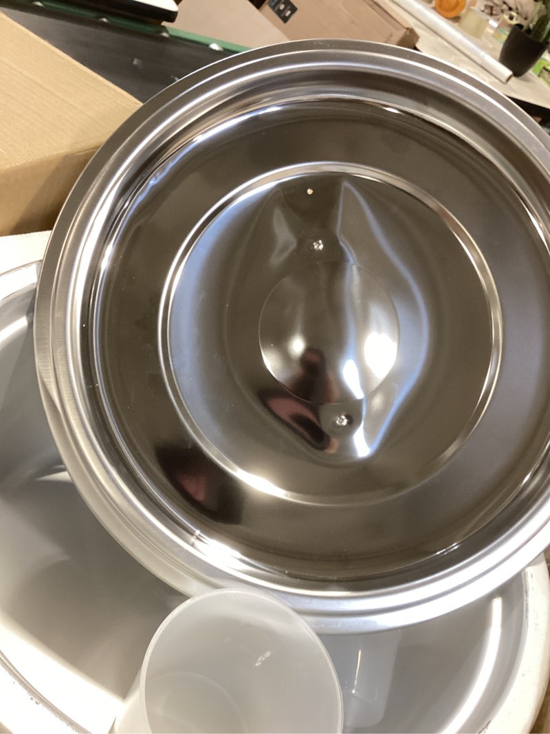 Condition photo showing As Is for aroma housewares 60-cup (cooked) (30-cup uncooked) commercial rice cooker (arc-1033e),white