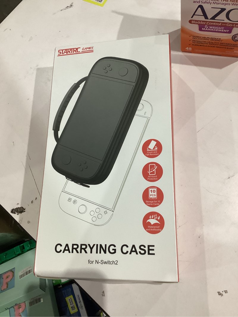 Condition photo showing item condition for Carrying Case Compatible with Nintendo Switch 2 2025, Portable Travel Storage Case with Taller Design for Larger Capacity, Protective Hard Shell with 10 Game Card Slots, Carry Hand Bag Pouch, Black Medium-Black