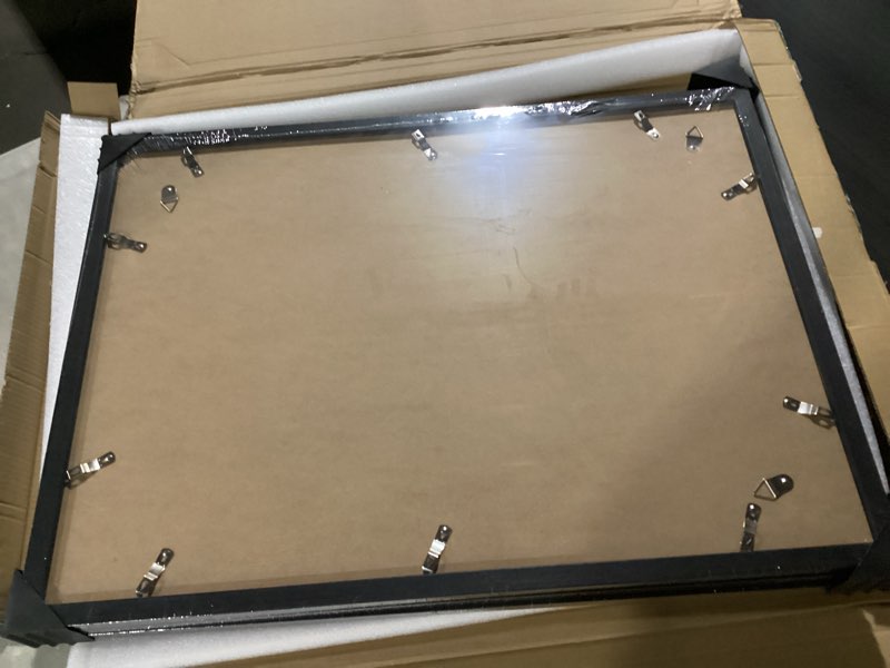 Condition photo showing As Is for similar  to photo a plus max 18x20 picture frame set of 3, black engineered wood frame for 18 x 20 inch picture poster photo, light weight 18 by 20 frame with wood-grain for wall - 3 pack/black/18 x20 3 18x20