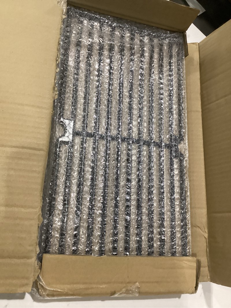 Condition photo showing Good Condition for parts dc110 3-pack 17.75" cast iron cooking grate for brinkmann grill replacement parts, 810-2410-s, 810-2511-s, 810-8411-5, 810-7490-f, 810-8410-f, 810-8411-c, 17 3/4" x 26 13/16" total