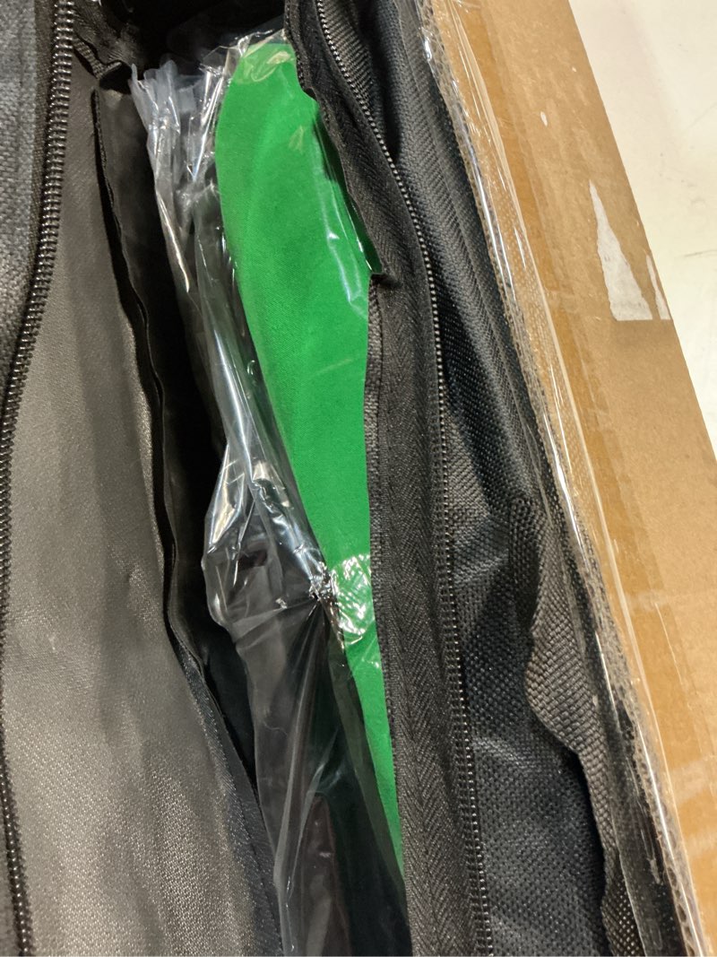 Condition photo showing New/Like New for Green Screen Backdrop Kit with Stand, 5X6.5ft Portable Green Screen Backdrop with Stand kit, GreenScreen Background with Stand Carrying Bag Clamp for Streaming Video Zoom 5 x 6.5 Ft Green