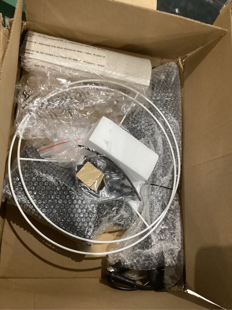 Condition photo showing Good Condition for PESRAE Floor Lamp with Remote, Adjustable 3000K-6000K Colors & Brightness Bulb, End Table with Charging Station(USB & Type-C & AC Port), Modern Shelves Side Table for Bedroom, Living Room, Office Rustic Brown & Remote Control