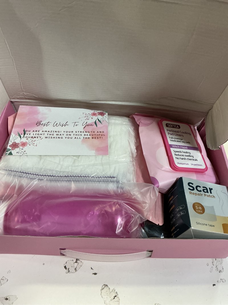 Condition photo showing Good Condition for C Section Recovery Must Haves Kit - Peri Bottle,Disposable Mesh Underwears,Witch Hazel Pad Liners,Silicone Scar Patches, Abdominal Belly Binder,Socks,C-Section Recovery Essentials Kit