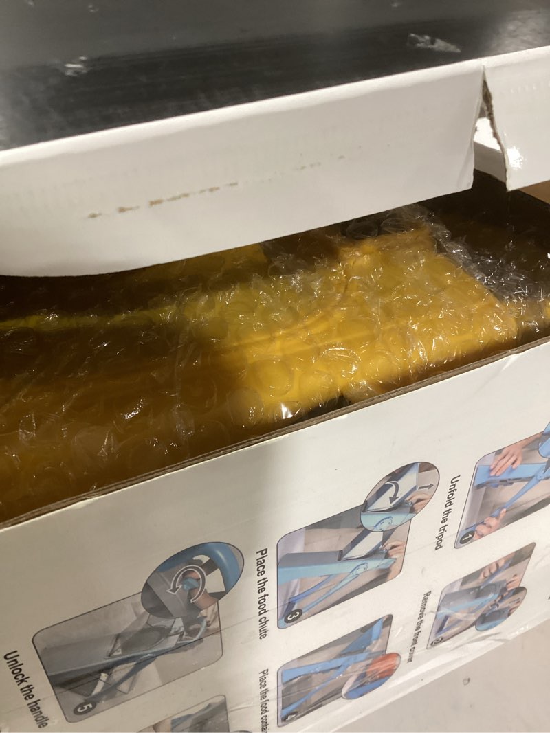 Condition photo showing New/Like New for SupMaKin Upgrade Safe Mandoline Slicer, Multi Vegetable Chopper, Potato Slicer, Vegetables Slicer Onion Chopper Fry Cutter, Kitchen Chopping Artifact (Yellow)