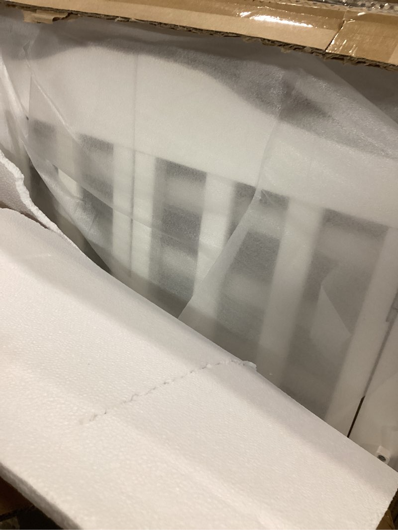 Condition photo showing New/Like New for Delta Children Folding Portable Mini Baby Crib with 1.5-inch Mattress - Greenguard Gold Certified, White