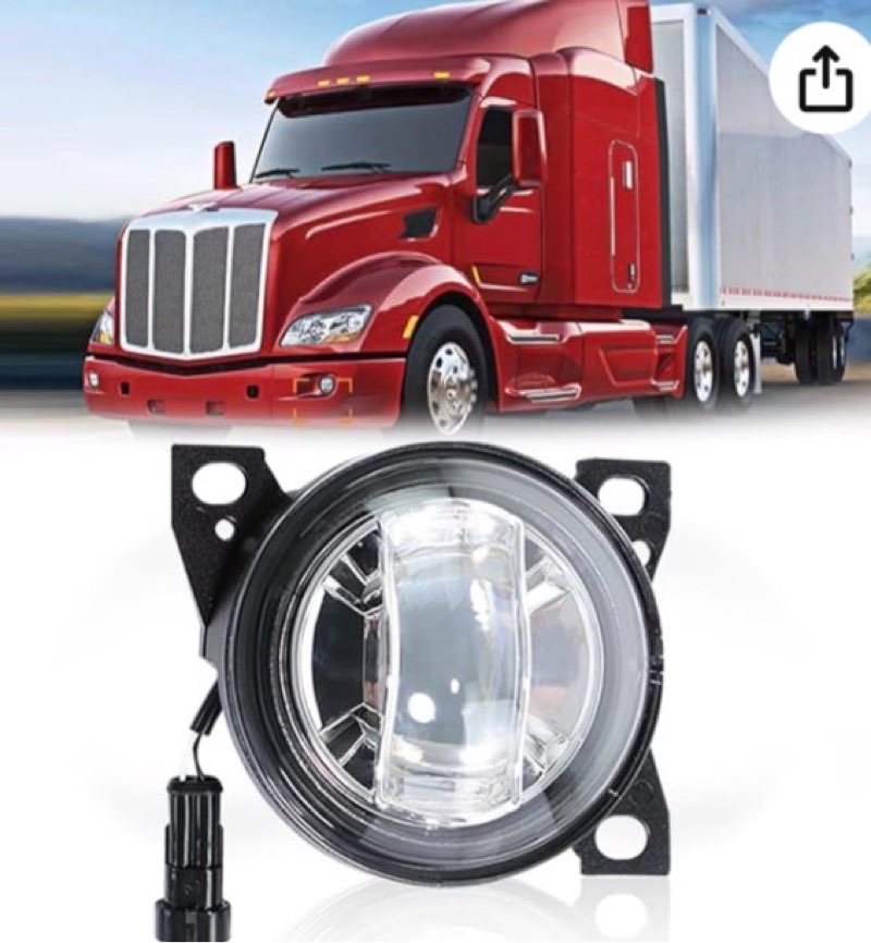 Hpdmauto Fog Lights Assembly LED fit for Peterbilt 579(2013-2022), Peterbilt 587(2013-2022), Kenwort