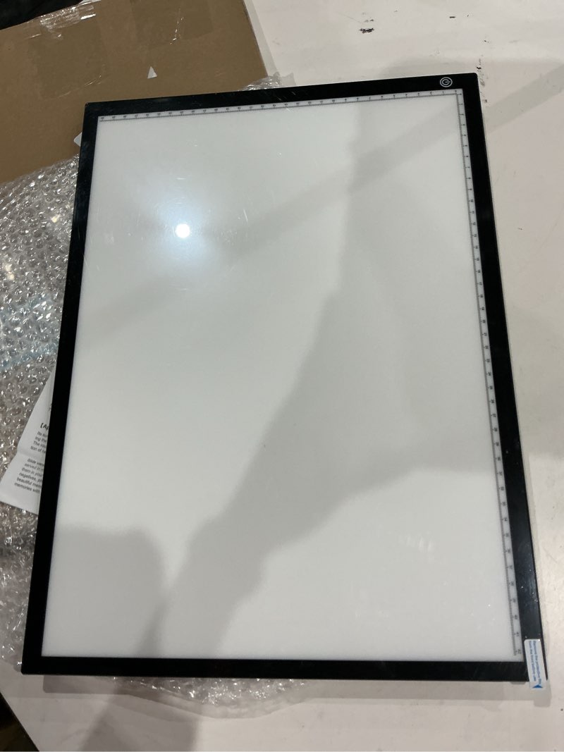 Condition photo showing Good Condition for (missing adapter)yccldipl a3 slide viewer |film negatives & old slides scanning light box | light pad backlight | negative viewer | hands-free ultra-thin ultimate brightness (includes usb adapter) - black