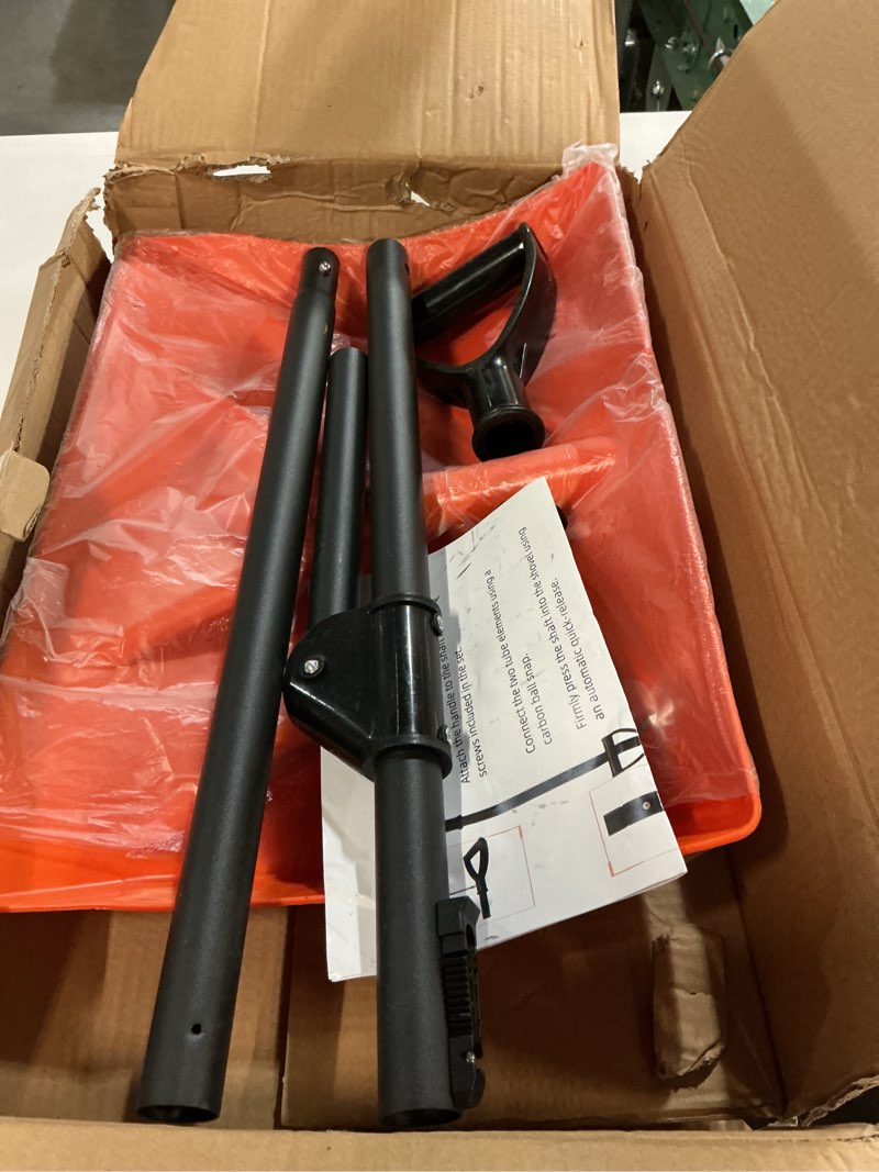 Condition photo showing New/Like New for Snow Shovel with Assist Handle & D-Grip, Heavy Duty Removable - Efficient Snow Shovel for Driveway, Home, Camping