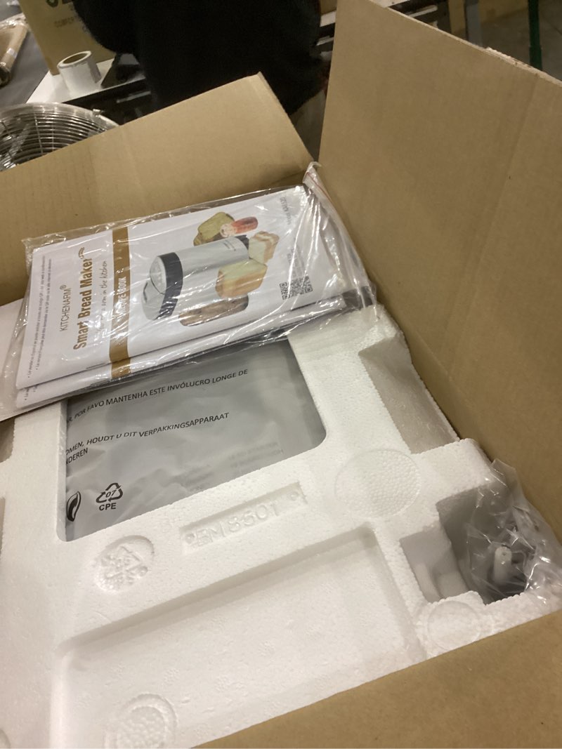 Condition photo showing New/Like New for KITCHENARM 29-in-1 SMART Bread Machine with Gluten Free Setting 2LB 1.5LB 1LB Bread Maker Machine with Homemade Cycle - Stainless Steel Breadmaker with Recipes Whole Wheat Bread Making Machine