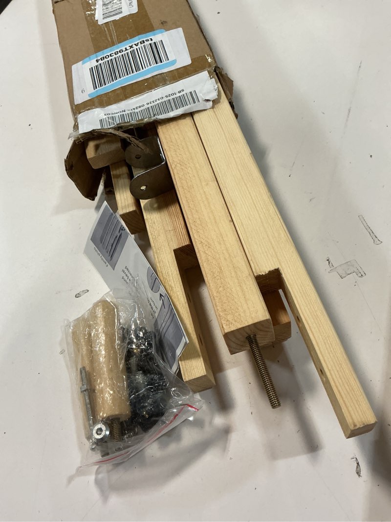 Condition photo showing Good Condition for wooden 50" easel stand for wedding sign 3 tier height metal display easel with adjustable chain heavy duty floor display stand tripod for painting wedding sign party poster
