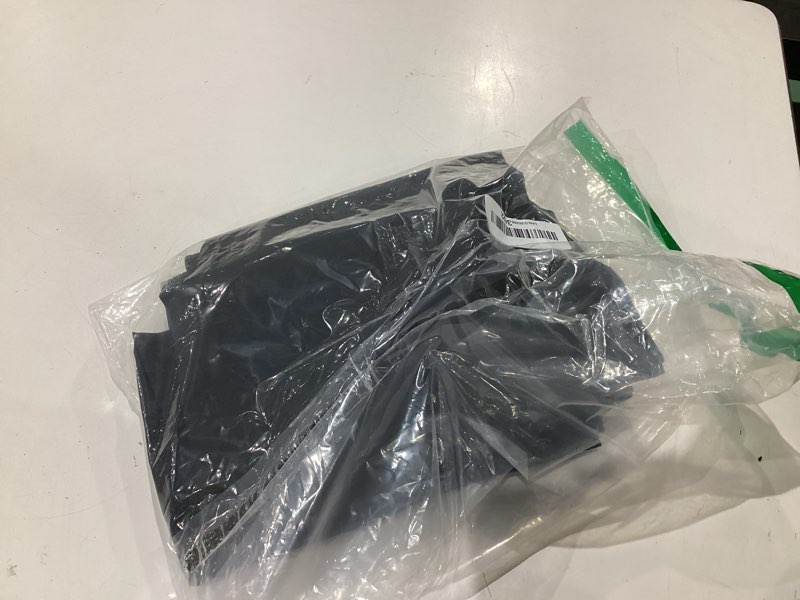 Condition photo showing As Is for homing rectangle table cloth cover, waterproof polyester elastic fitted tablecloth, fits for 6 foot folding tables, washable table protector for picnic, camping, outdoor (black, 30" x 72") 72" x 30" (rectangular) black 1