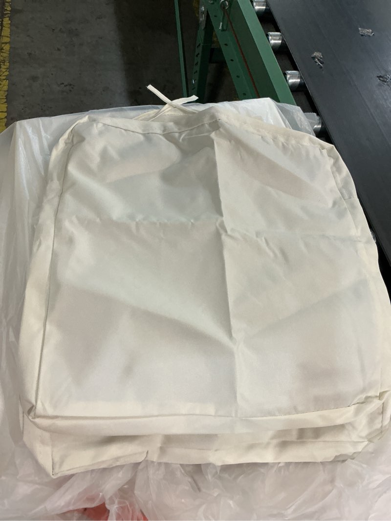 Condition photo showing Good Condition for aaaaacessories outdoor seat cushions for chairs, waterproof, fade-resistant, 20" x 20" x 3", patio furniture replacement cushions, set of 2, beige beige 20" x 20" x 3"