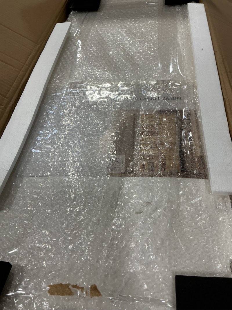 Condition photo showing New/Like New for 10-Tiers Shoe Rack Organizer with Doors, Foldable Storage Cabinet Holds 40 Pairs, Stackable Plastic Shelf for Closet, Entryway, Living Room, Collapsible Easy Assembly Large 10 Tiers 40 Pairs