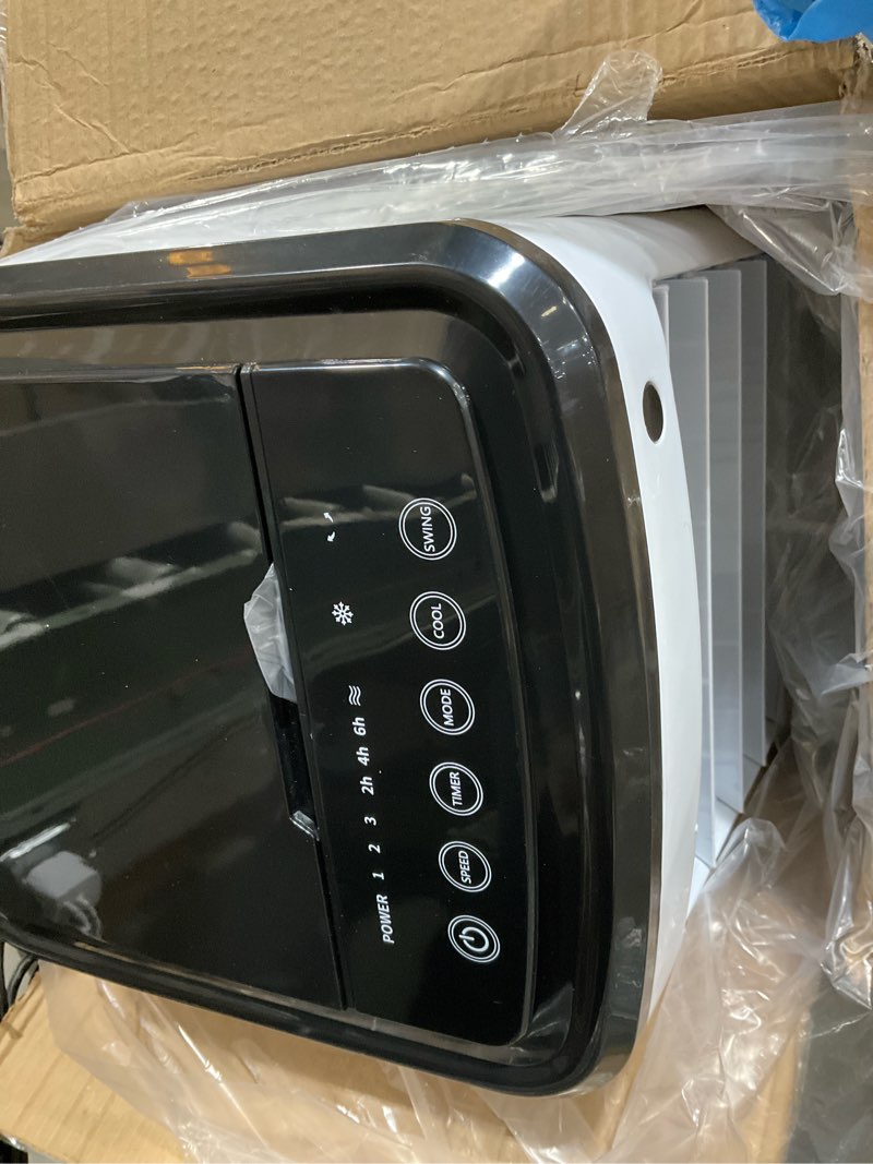 Condition photo showing Good Condition for Swamp Cooler, 1800 CFM Windowless Portable Air Conditioners with 4.2 Gal Water Tank, 120° Swing,12H Timer,3 Modes & 3 Speeds,4 Ice Packs, Evaporative Air Cooler for Room,Bedroom,Office,Crystal White