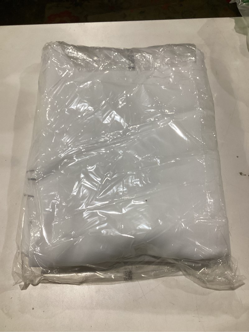 Condition photo showing Good Condition for Simplebrand Ava Pure White Curtains for Bedroom 54 Inches Long 2 Panels Set, Light Filtering Window Treatment, Short Curtain Drapes, Soft Touching Casual Rod Pocket Privacy Curtains, W40 x L54 Inch Pure White 40"W x 54"L (Pack of 2)