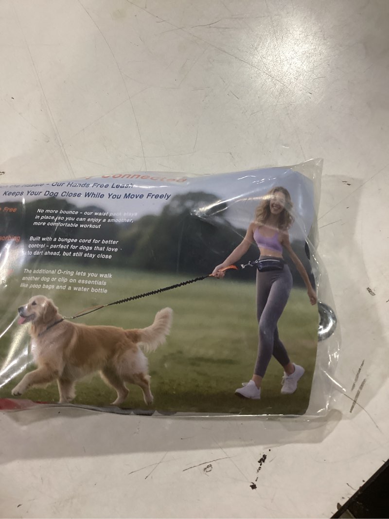 Condition photo showing New/Like New for Hands Free Dog Leash with Lightweight Running Belt, Bungee Leash for Running Walking Hiking Adjustable,Reflective,Durable,Heavy Duty for Small,Medium,Large Dogs (8–120 lbs)(Red)