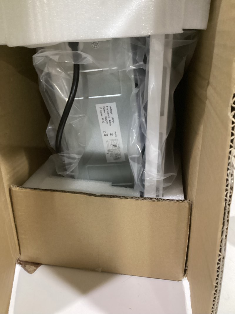 Condition photo showing Good Condition for 4 in 1 Bathroom Exhaust Fan with Light and Heater, 190 CFM Quiet Bathroom Exhaust Fan, 1800W Heater, 12W LED Light Combination with Remote Control for Bathrooms, Toilets, Hotels