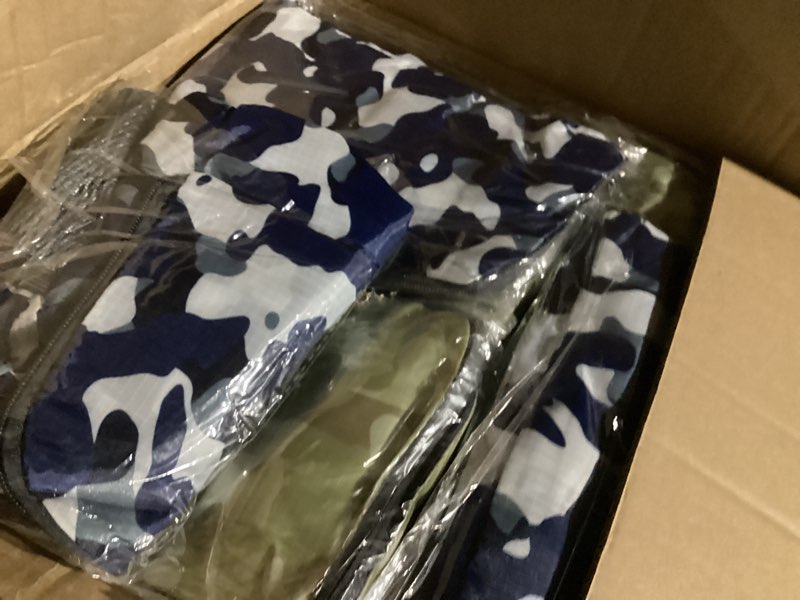 Condition photo showing As Is for Patelai 48 Pcs Pcs Back Packs Bulk for Kids Classic Bookbags 17 Inch Colorful Basic Backpacks School Supply Kits for Boys Girls (Tie-dye Color,Camouflage Colors) Tie-dye Color Camouflage Colors 48