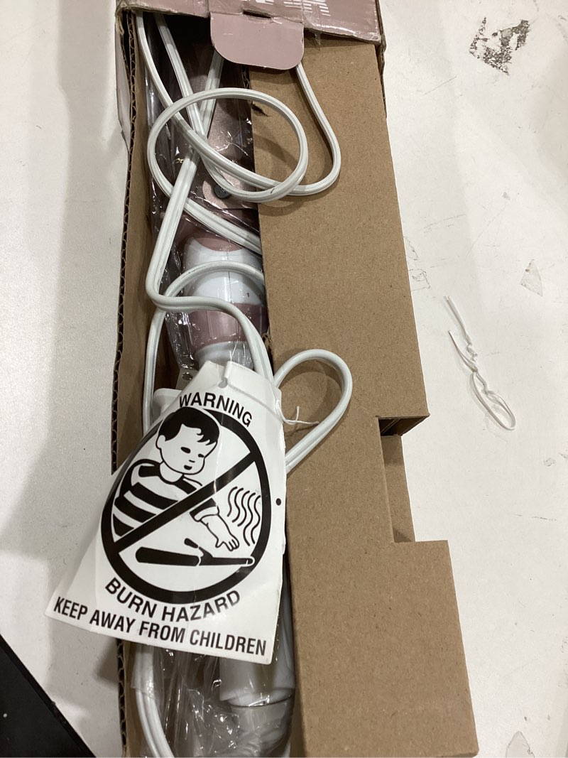 Condition photo showing Good Condition for Conair Double Ceramic 1 ½-Inch Long Barrel Curling Iron, 1 ½-Inch Barrel Creates Soft Waves, Hair Waver for Use on Medium & Long Hair, White/Rose Gold